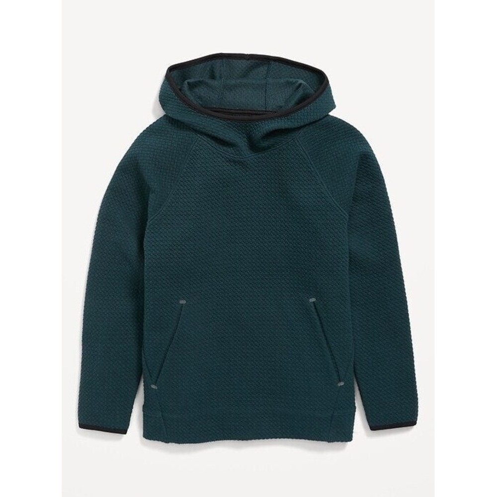 Old Navy Boy's Dynamic Fleece Textured Pullover Hoodie - Glorious Pine Sz M (8)